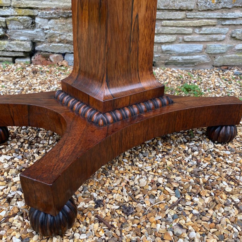Regency rosewood tea table - Image 7