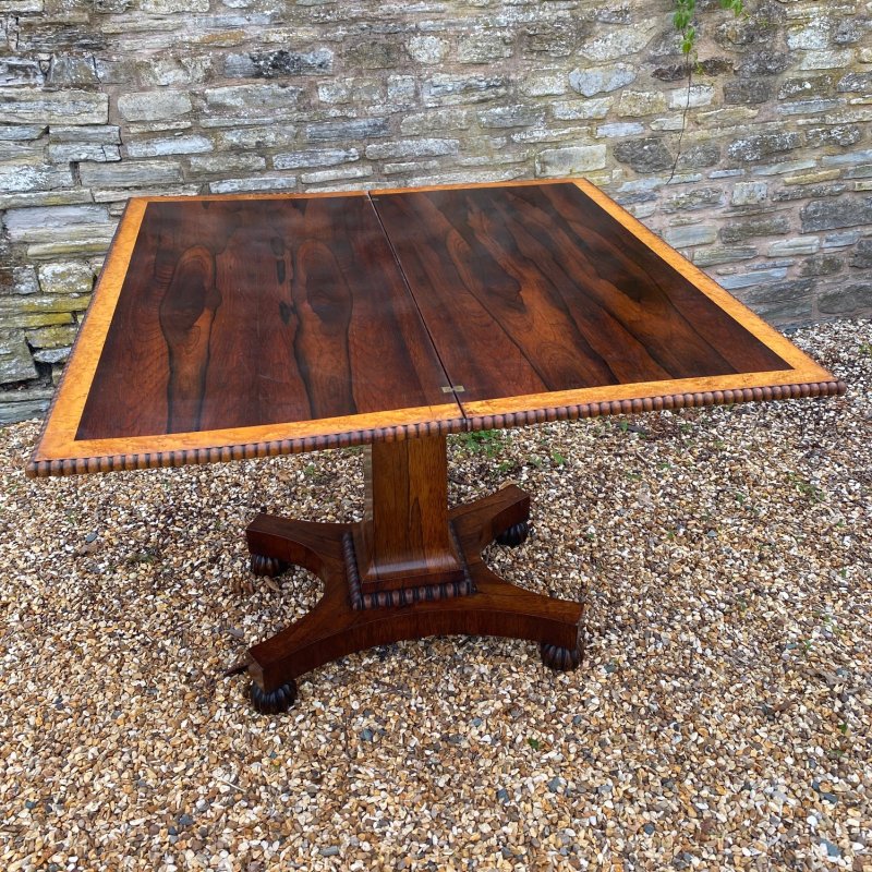Regency rosewood tea table - Image 12