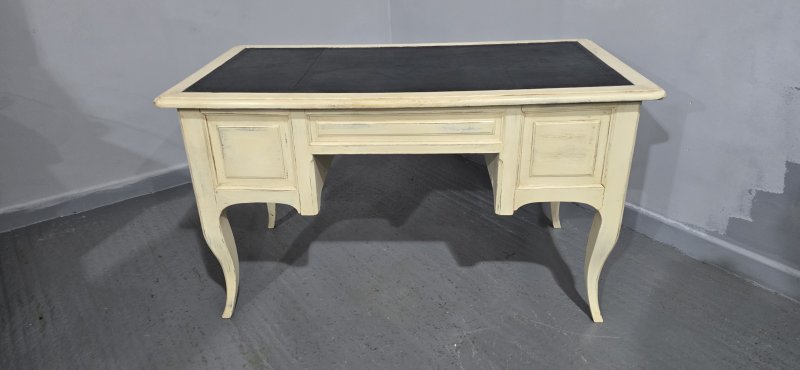 French Painted Kneehole Desk - Image 14
