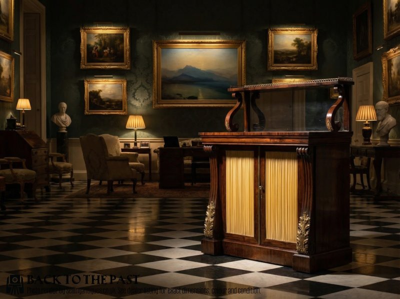 Brass Mounted Regency Rosewood Chiffonier - Image 2