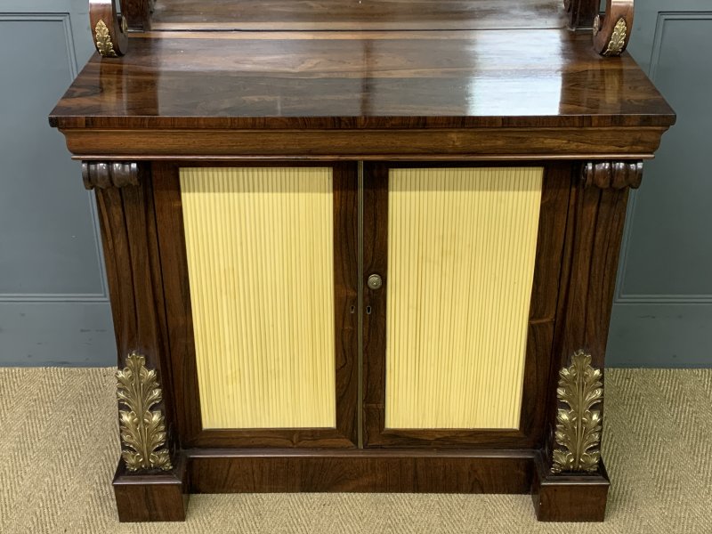 Brass Mounted Regency Rosewood Chiffonier - Image 5