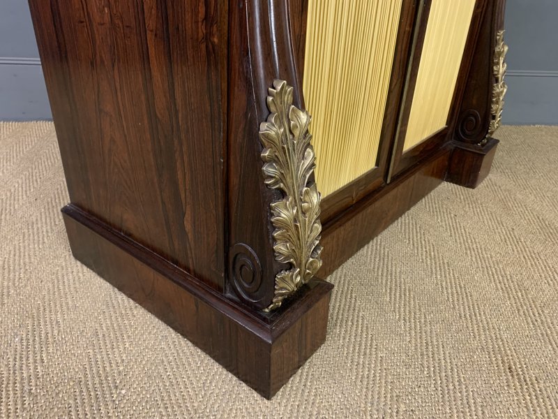 Brass Mounted Regency Rosewood Chiffonier - Image 16