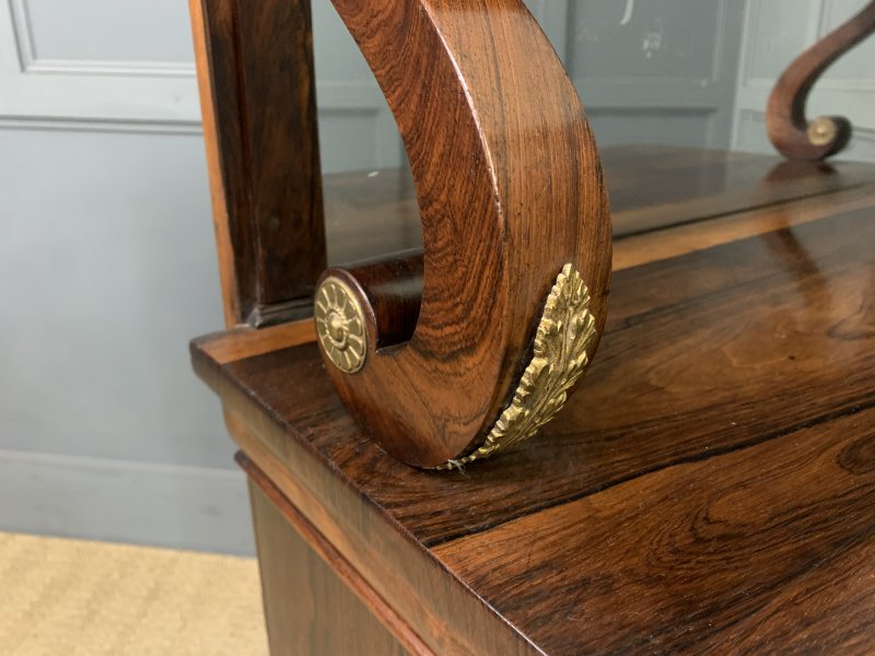 Brass Mounted Regency Rosewood Chiffonier - Image 12