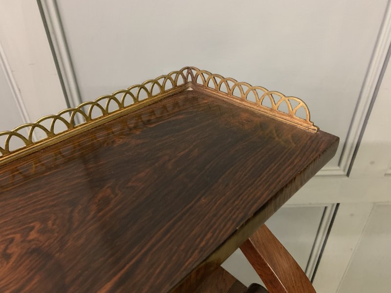 Brass Mounted Regency Rosewood Chiffonier - Image 11