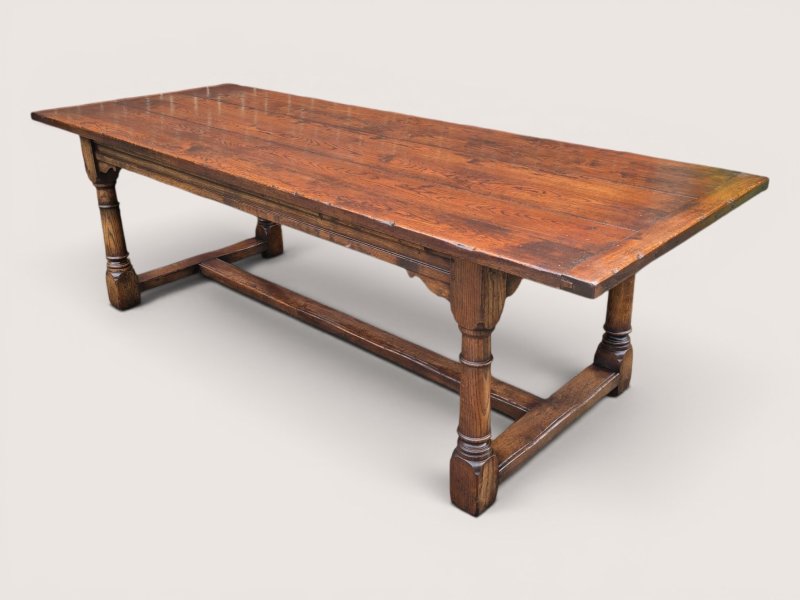 Outstanding Oak Refrectory Kitchen Farmhouse Dining Table