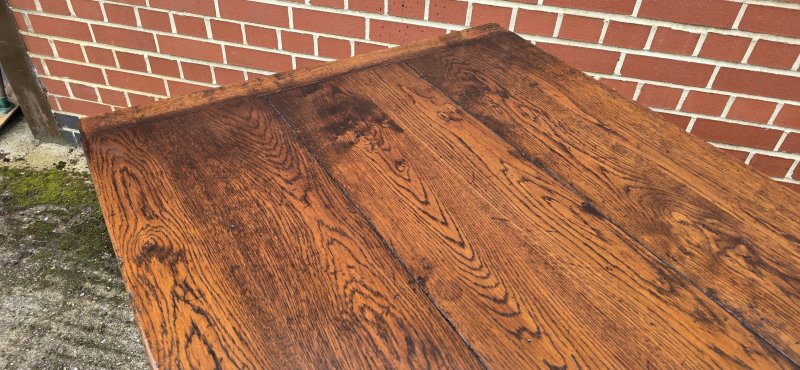 Outstanding Oak Refrectory Kitchen Farmhouse Dining Table - Image 9