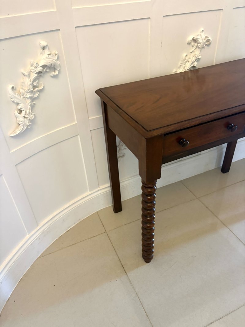 Antique Georgian Mahogany Side Table With Barley Twist Legs - Image 5