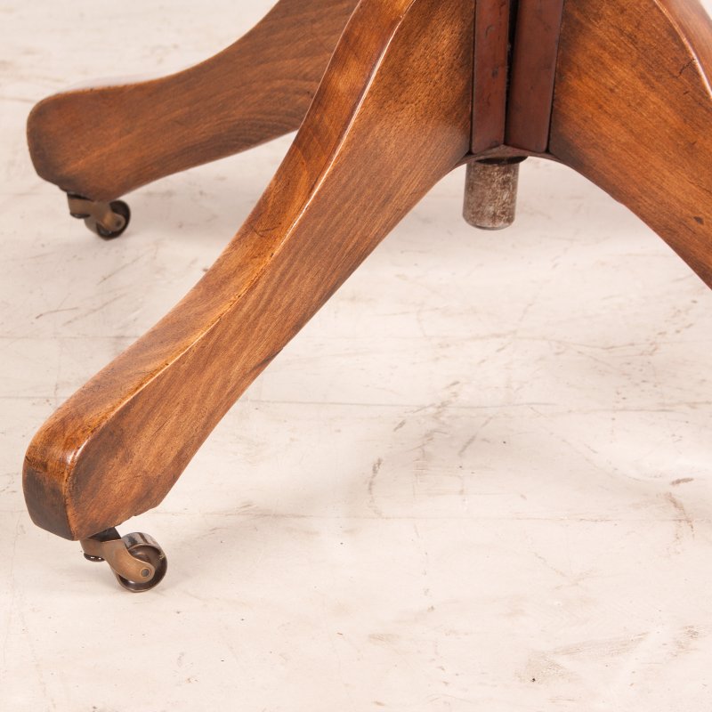 Revolving Height Adjustable Beech Office Desk Chair - Image 12