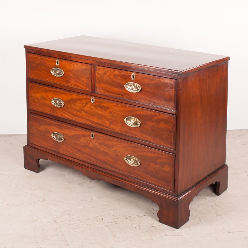 Inlaid Mahogany Chest of Drawers