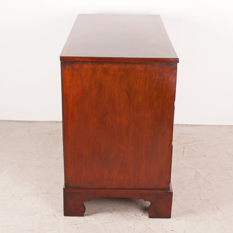 Inlaid Mahogany Chest of Drawers - Image 4