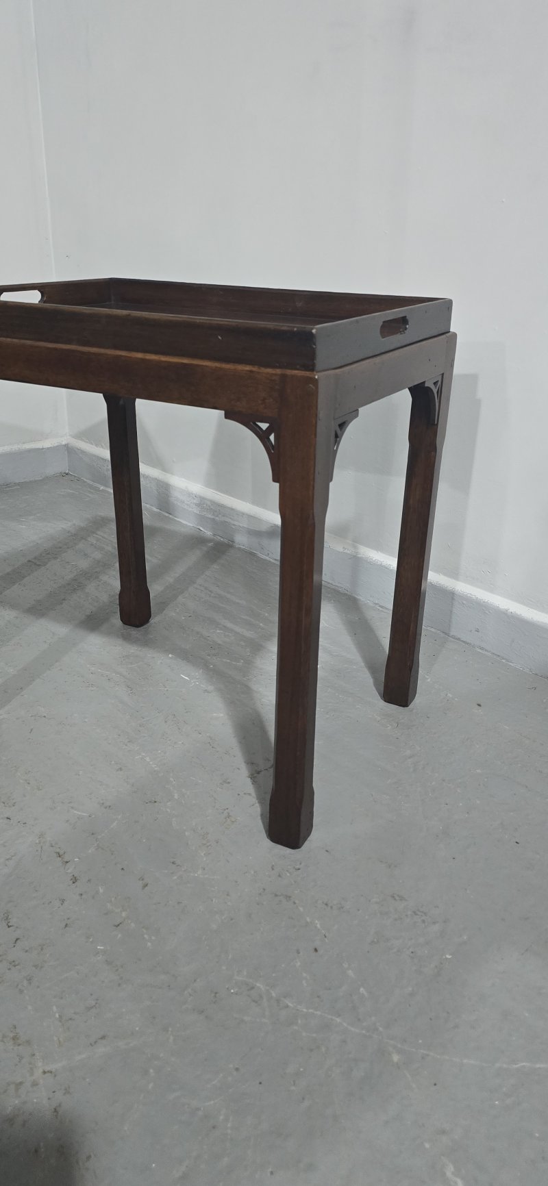 Pair Chippendale Mahogany Lamp Tables - Image 4