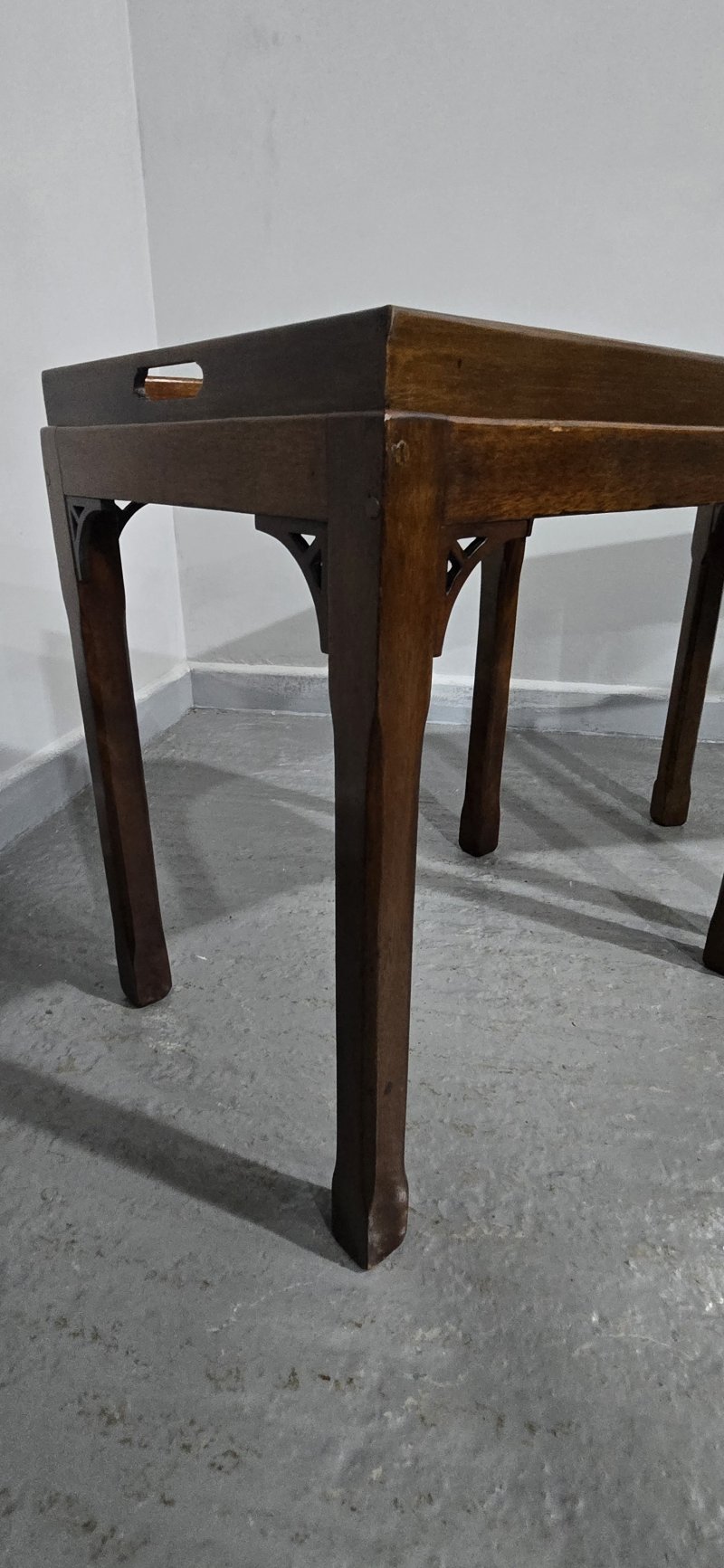 Pair Chippendale Mahogany Lamp Tables - Image 8