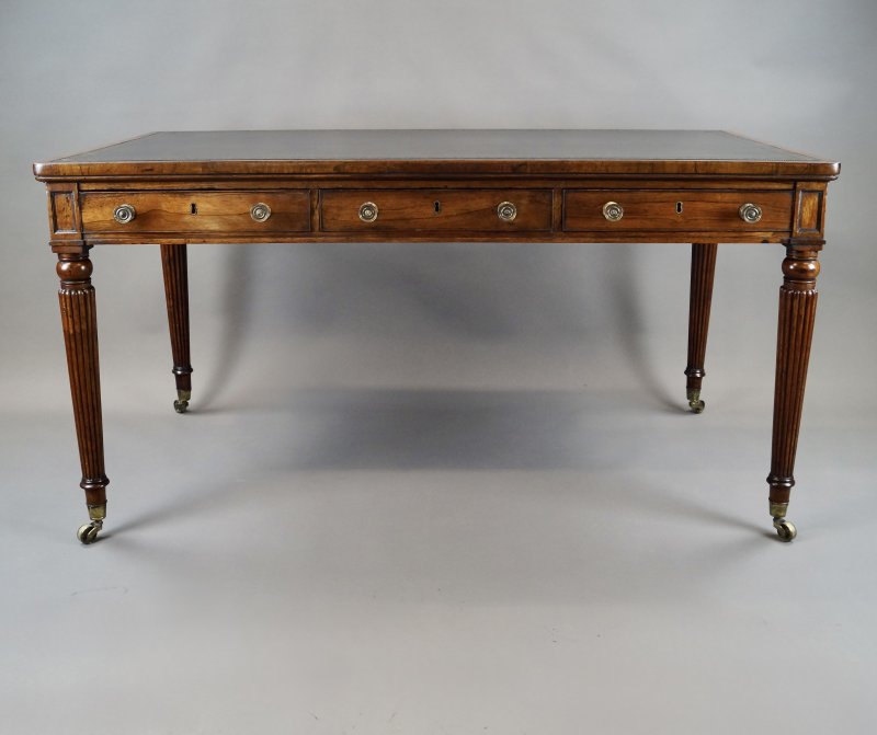 A Superb Regency Rosewood Writing Table - Image 2