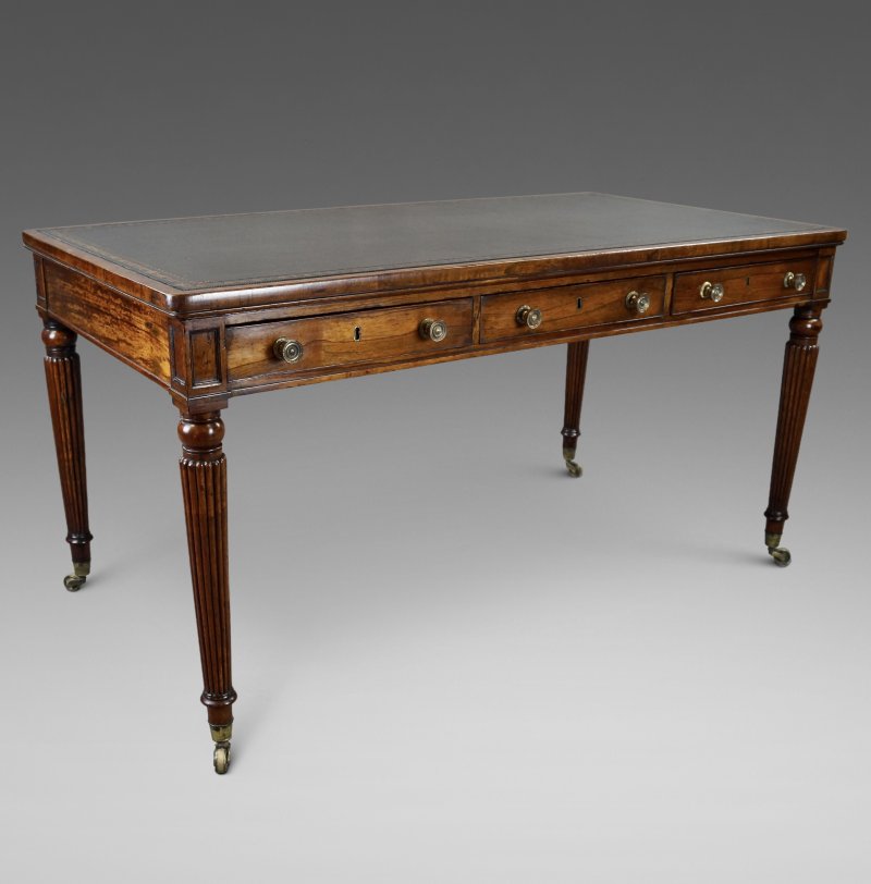 A Superb Regency Rosewood Writing Table - Image 3