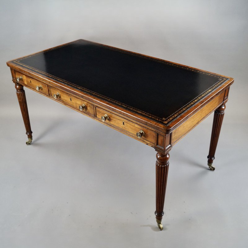 A Superb Regency Rosewood Writing Table - Image 4