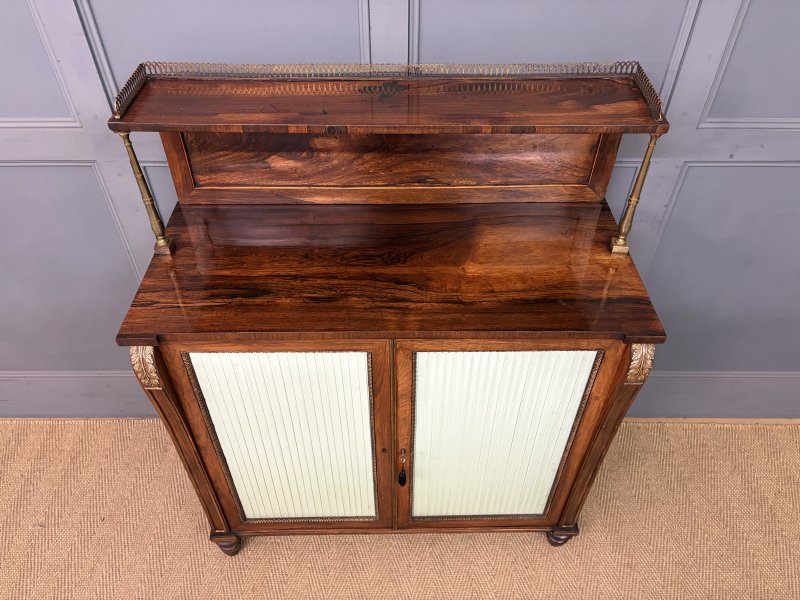 Pair of Regency Rosewood Side Cabinets - Image 18