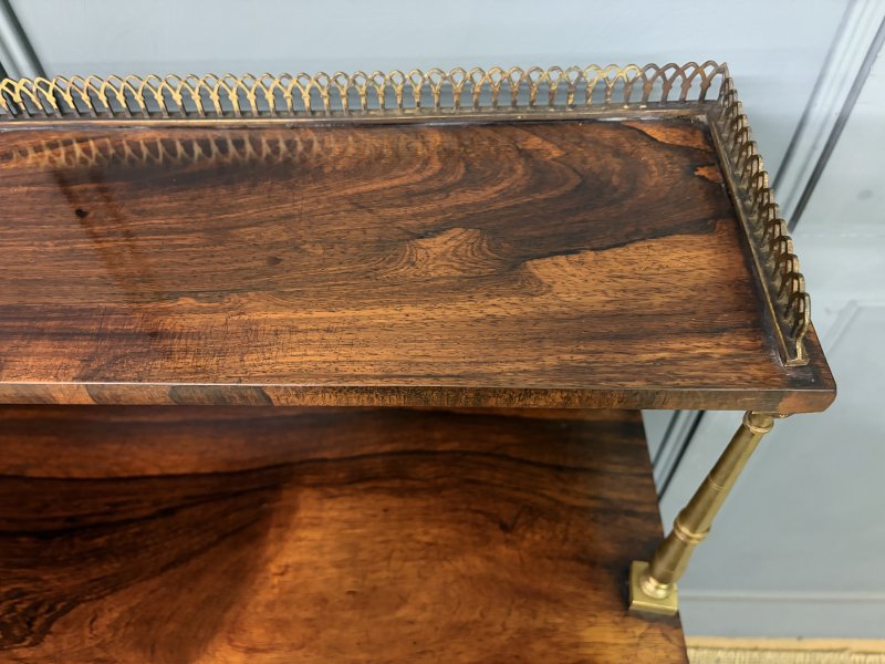 Pair of Regency Rosewood Side Cabinets - Image 11
