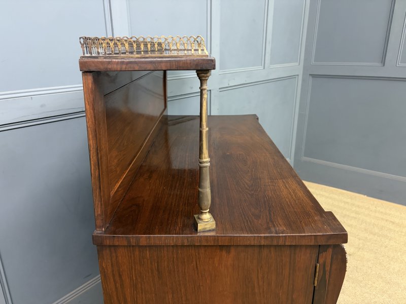 Pair of Regency Rosewood Side Cabinets - Image 5