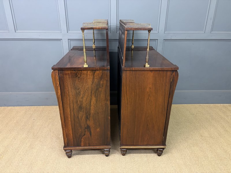 Pair of Regency Rosewood Side Cabinets - Image 15