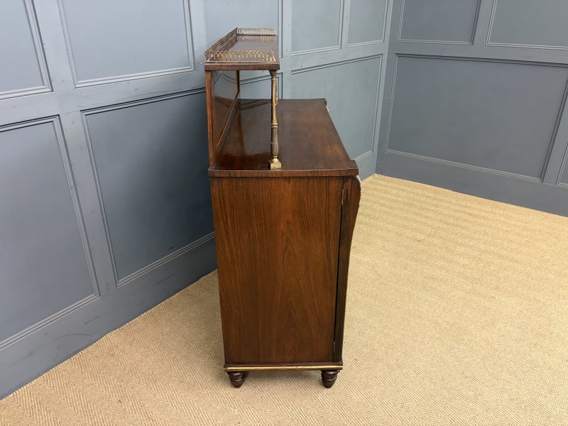 Pair of Regency Rosewood Side Cabinets - Image 4