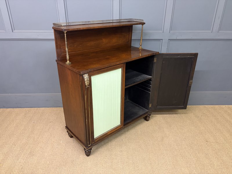 Pair of Regency Rosewood Side Cabinets - Image 7