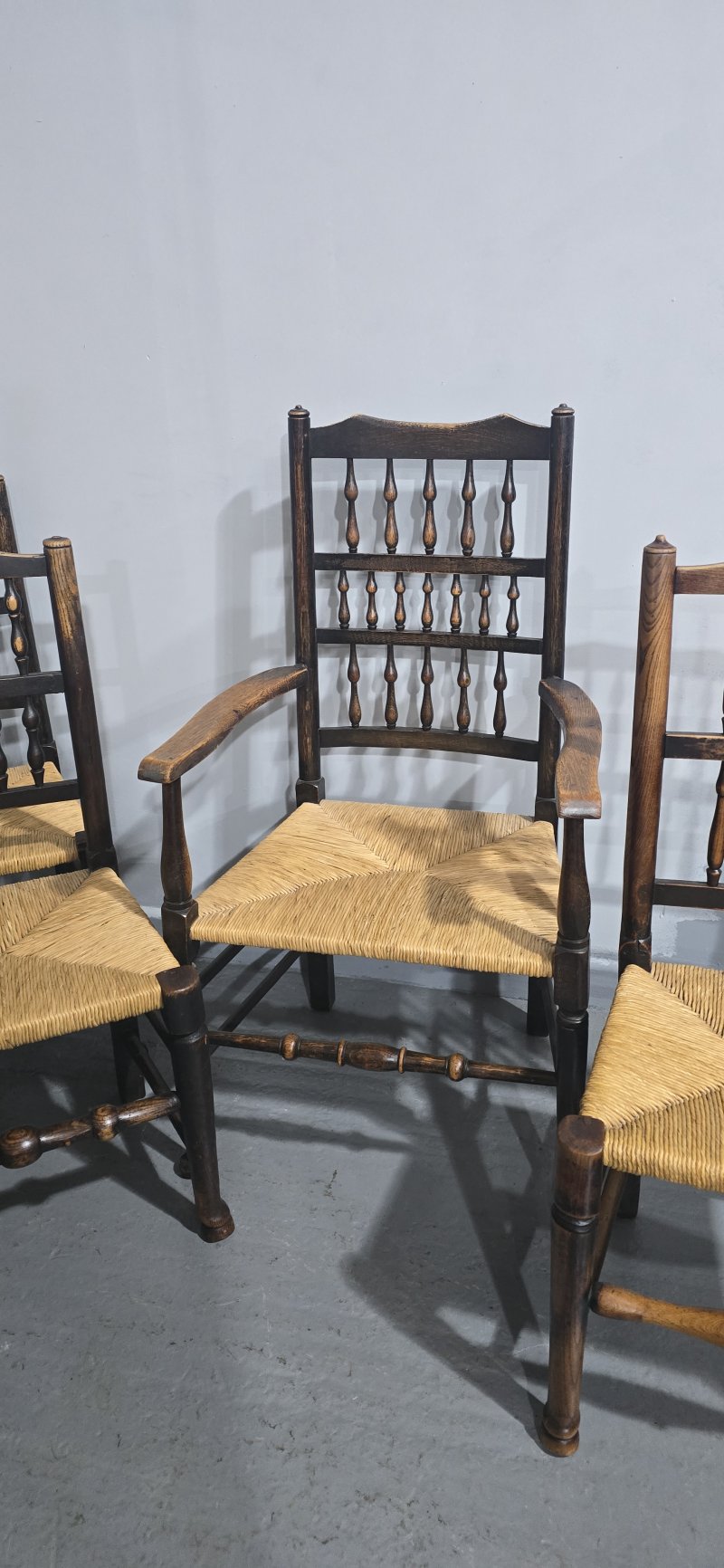 Harlequin Set of Eight Kitchen Dining Chairs - Image 8