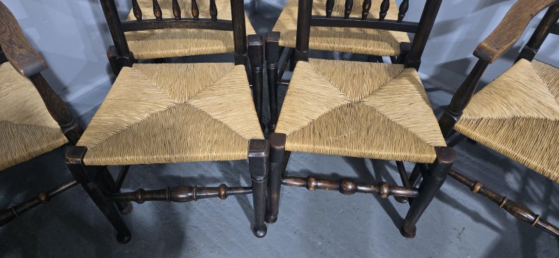 Harlequin Set of Eight Kitchen Dining Chairs - Image 10