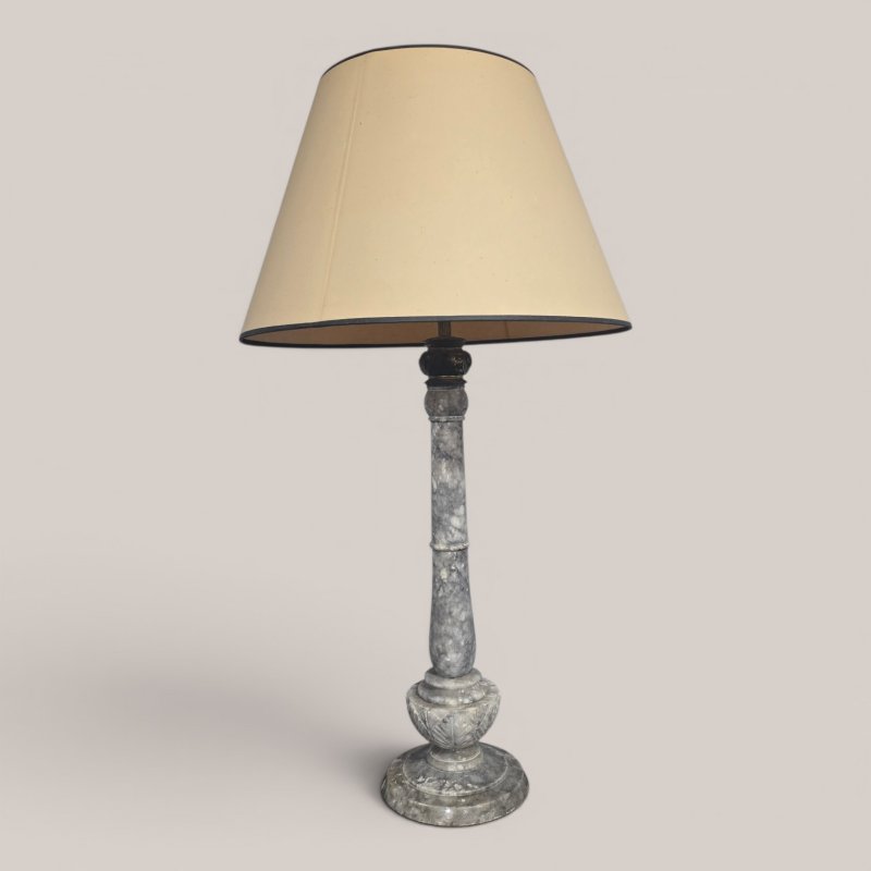 Large French Marble Lamp