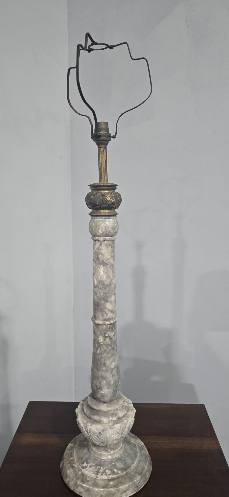 Large French Marble Lamp - Image 7