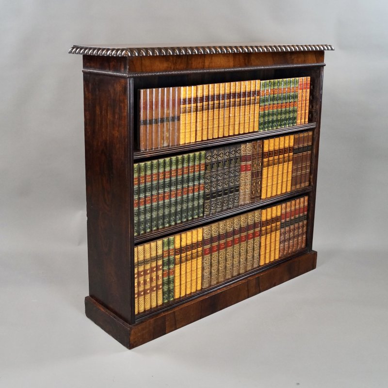 A William IV Rosewood Open Bookcase - Image 3