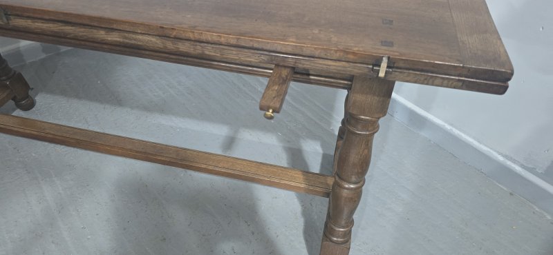 Super Oak Kitchen Refrectory Farmhouse Dining Table - Image 16