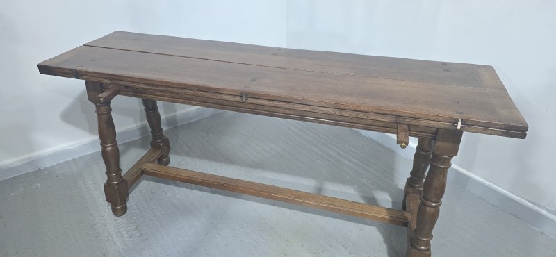 Super Oak Kitchen Refrectory Farmhouse Dining Table - Image 7