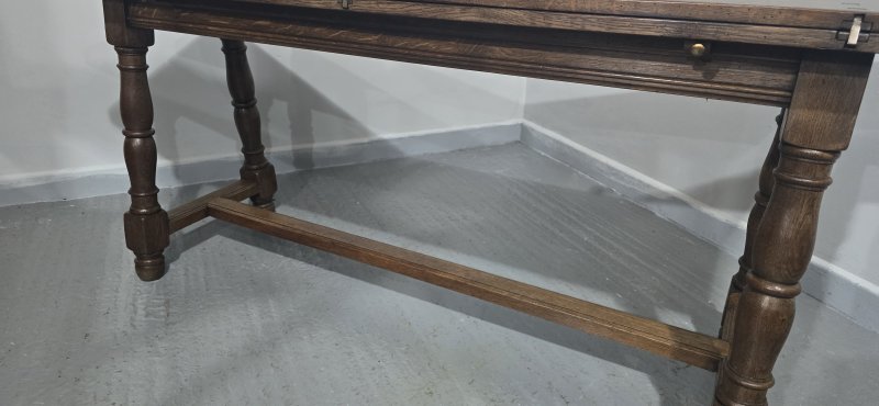 Super Oak Kitchen Refrectory Farmhouse Dining Table - Image 19