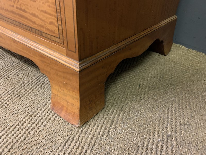 Inlaid Satinwood Tallboy - Image 19