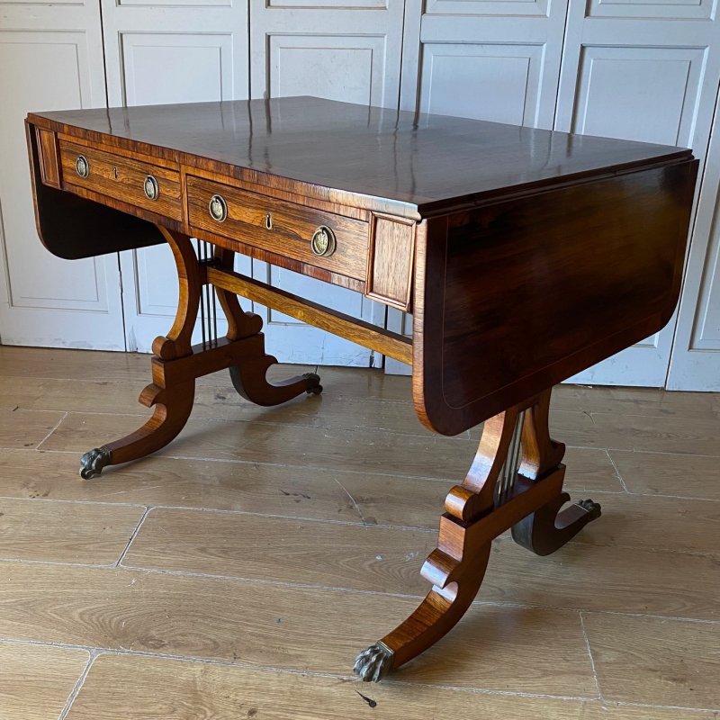 Regency Rosewood Sofa Table