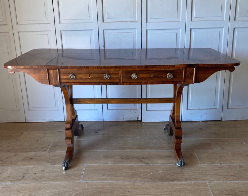 Regency Rosewood Sofa Table - Image 2