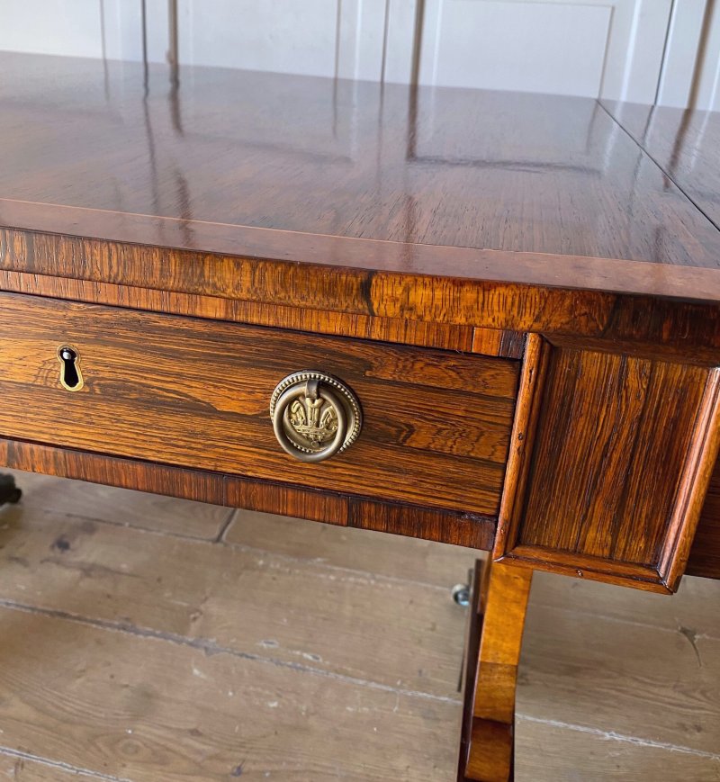 Regency Rosewood Sofa Table - Image 3