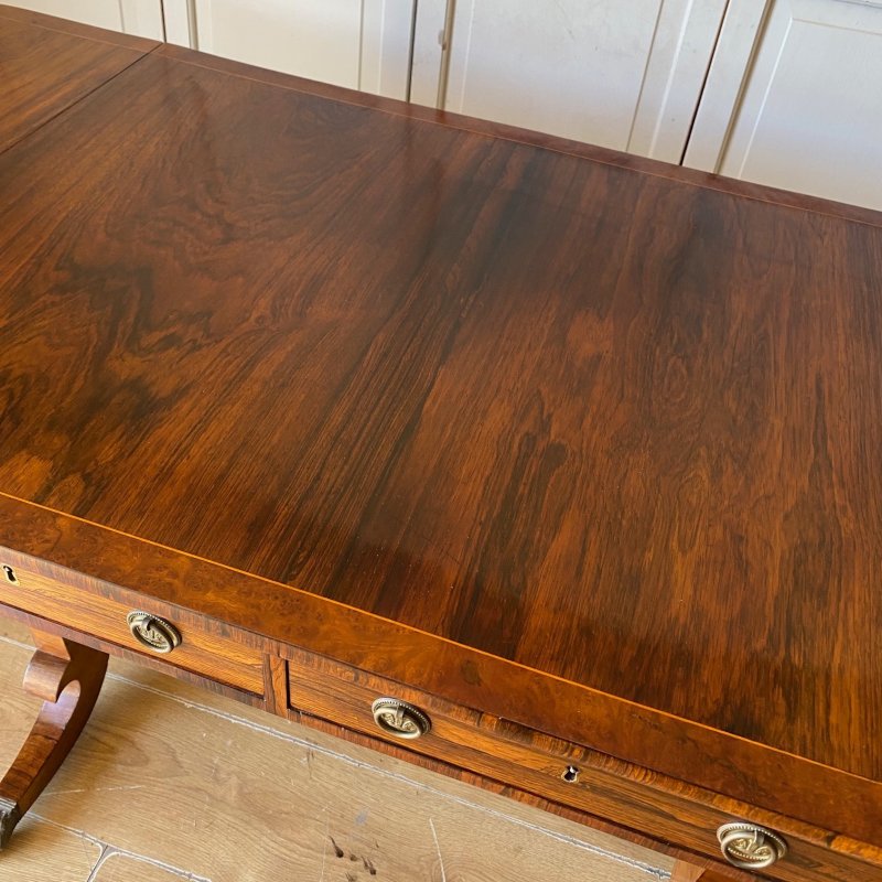 Regency Rosewood Sofa Table - Image 7