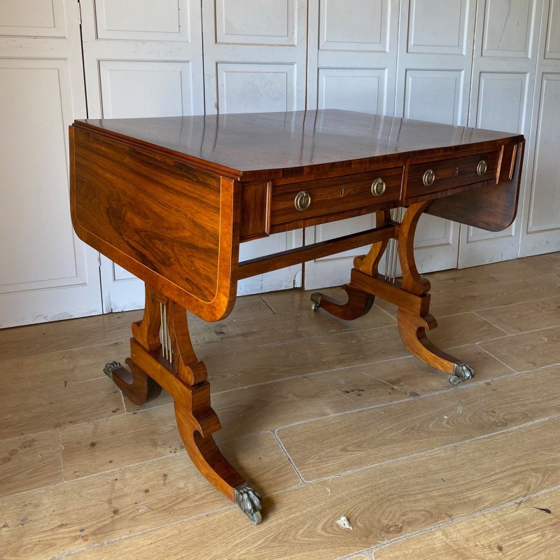 Regency Rosewood Sofa Table - Image 10