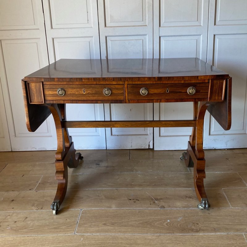Regency Rosewood Sofa Table - Image 6