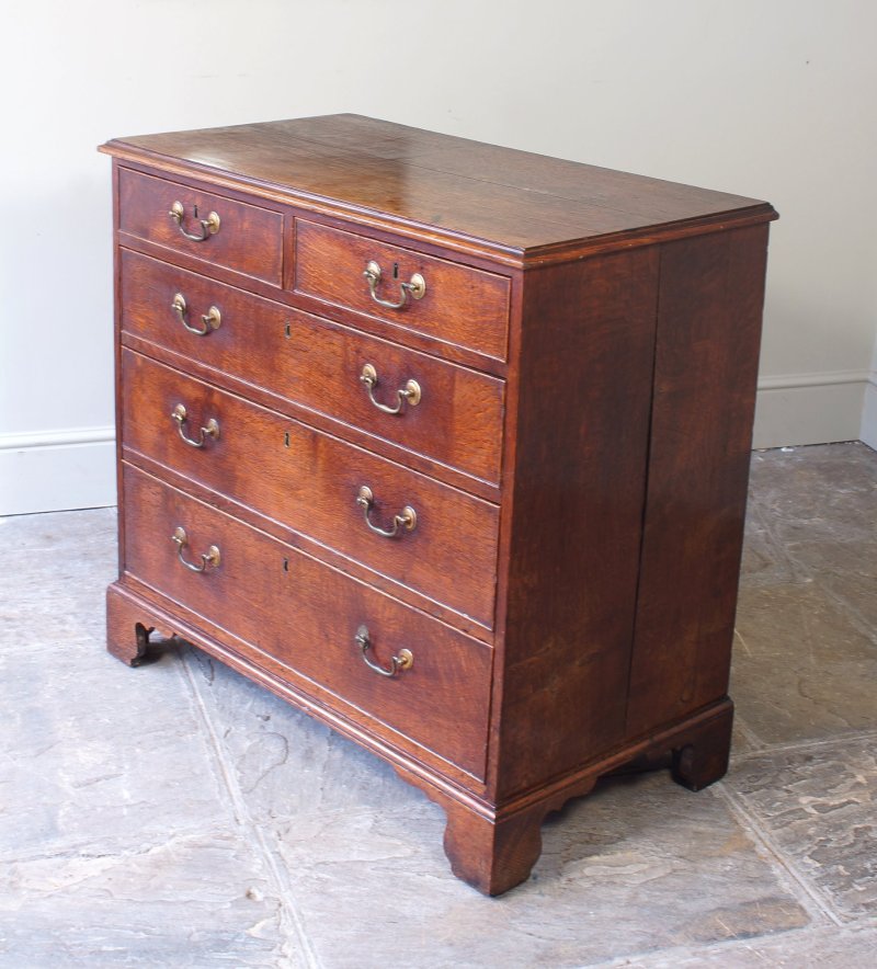 Georgian Oak Chest Of Drawers - Image 2