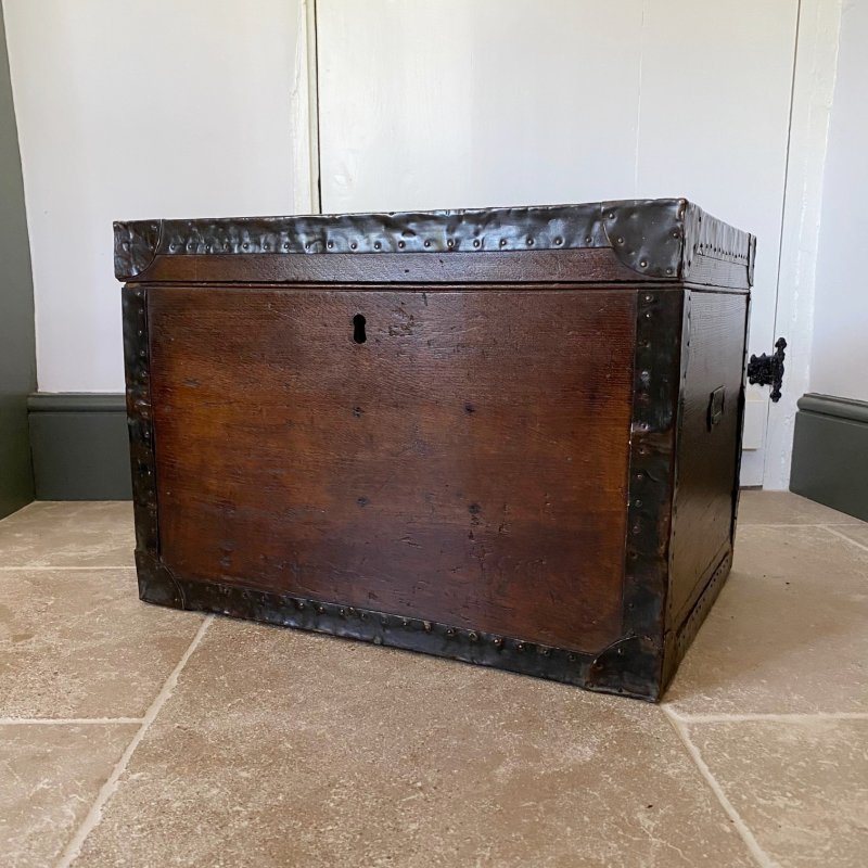 Victorian oak silver chest with an interesting life story - Image 2