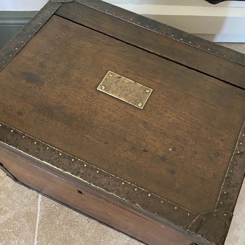 Victorian oak silver chest with an interesting life story - Image 4