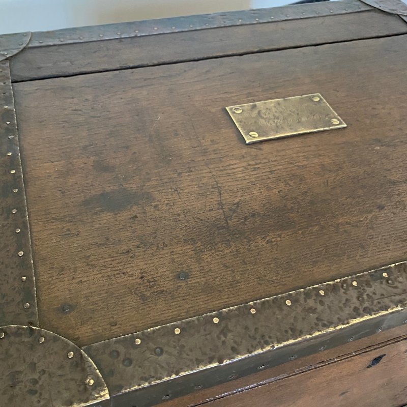 Victorian oak silver chest with an interesting life story - Image 5