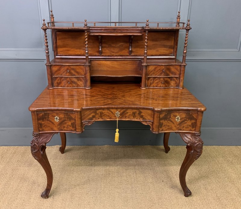 Flame Mahogany Writing Desk