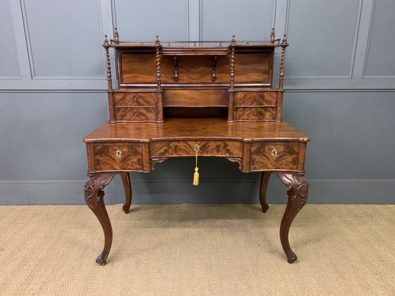 Flame Mahogany Writing Desk - Image 3