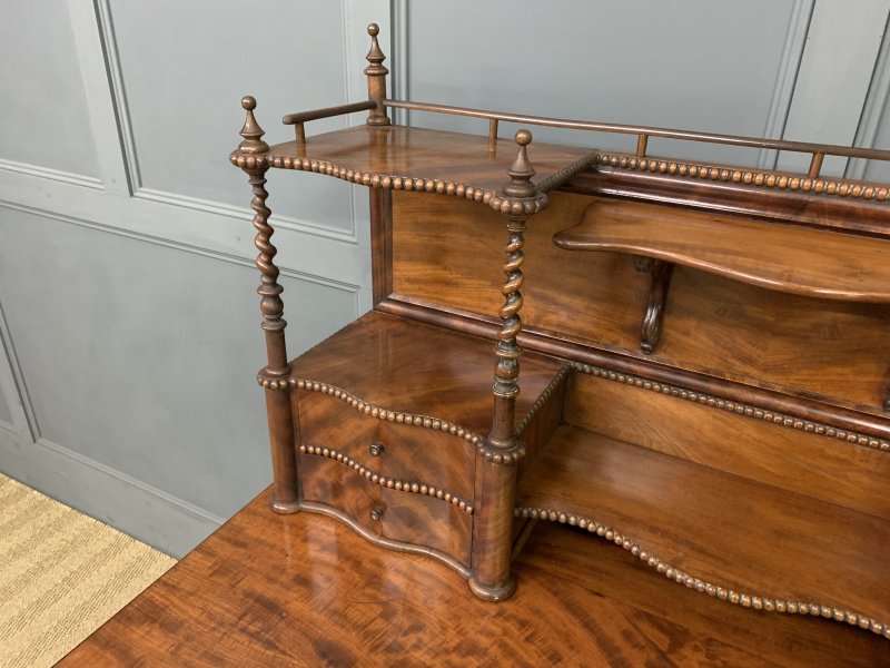 Flame Mahogany Writing Desk - Image 5
