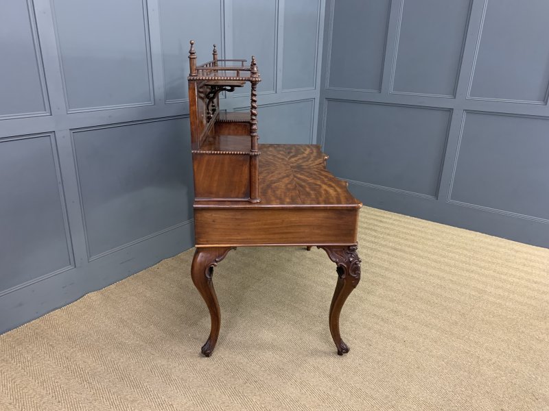 Flame Mahogany Writing Desk - Image 9