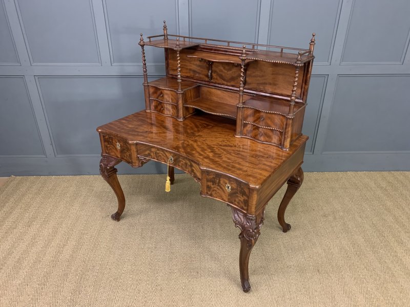 Flame Mahogany Writing Desk - Image 12