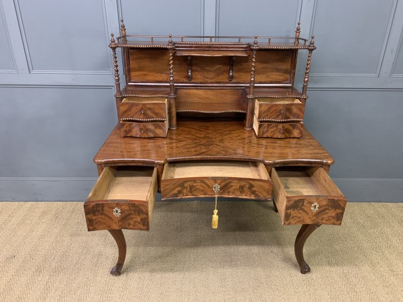 Flame Mahogany Writing Desk - Image 14